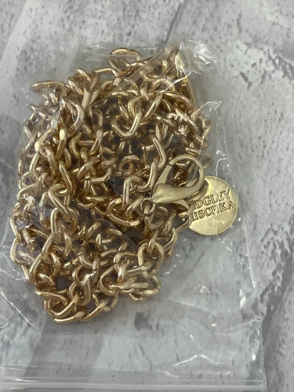 Badgley Mischka Gold Clutch Crossbody with Floral Embellishments - NWT